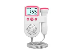Monitor Fetal Doppler Rosa, Medição 50 230 Mhz, Ecrã Lcd de Bolso, Ouve os Batimentos Cardíacos do Bebé com Clareza STELASPLEN