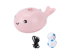 Brinquedo de Banho Baleia Rosa Carregável Usb Presente para Crianças