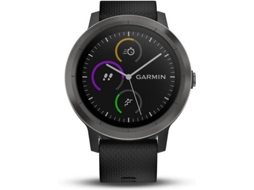 Relógio Desportivo GARMIN Vivoactive 3 (Bluetooth - Até 7 dias de autonomia - Preto) — Tamanho único ajustável | Bluetooth | À prova de água