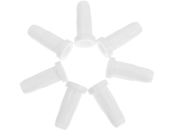 20 Capas Protetoras Para Rodinhas De Berço, Capas De Plástico Branco, Fácil Instalação E Redução De Ruído Para Móveis