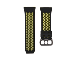 Aetheria pulseira de Substituição de Silicone para Fitbit Ionic Tamanho Grande Preto e Verde
