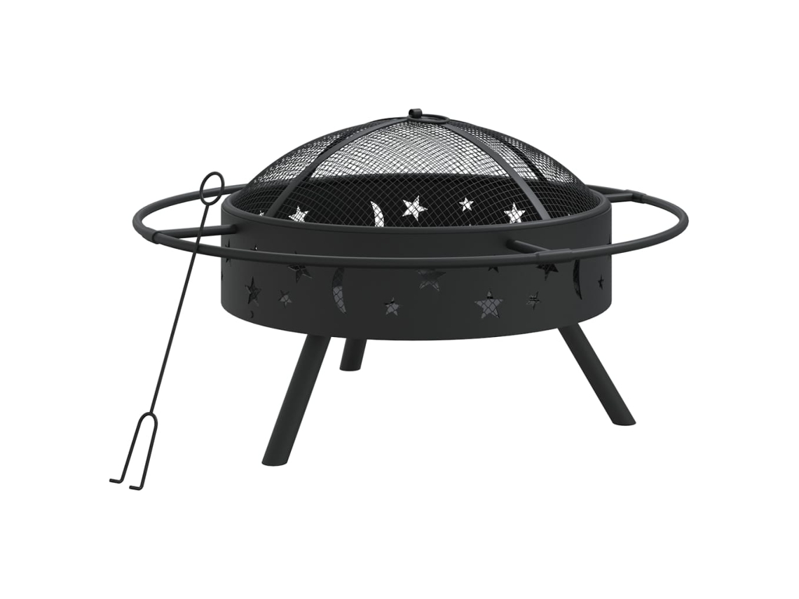 Maison Exclusive - Braseira Com Atiçador 70 Cm Xxl Aço