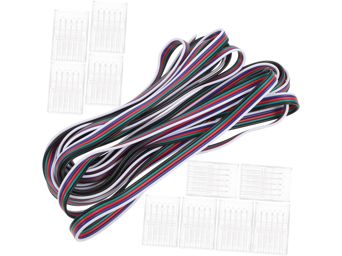 Conector Para Fita Led, Cabo Sem Solda, Design Compacto E Portátil, 1 Metro De Comprimento, Para Ins Gokoco