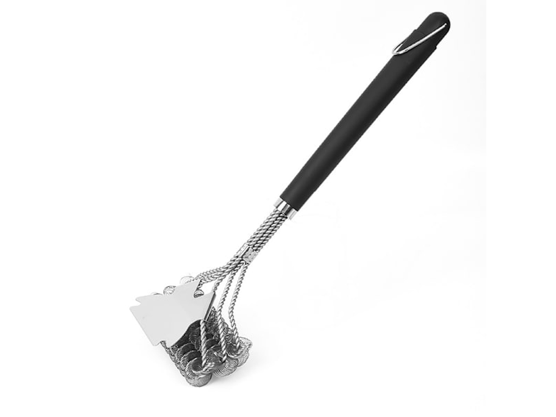Escova Sem Cerdas para Grelha, com Raspador Integrado AQUAFORGE