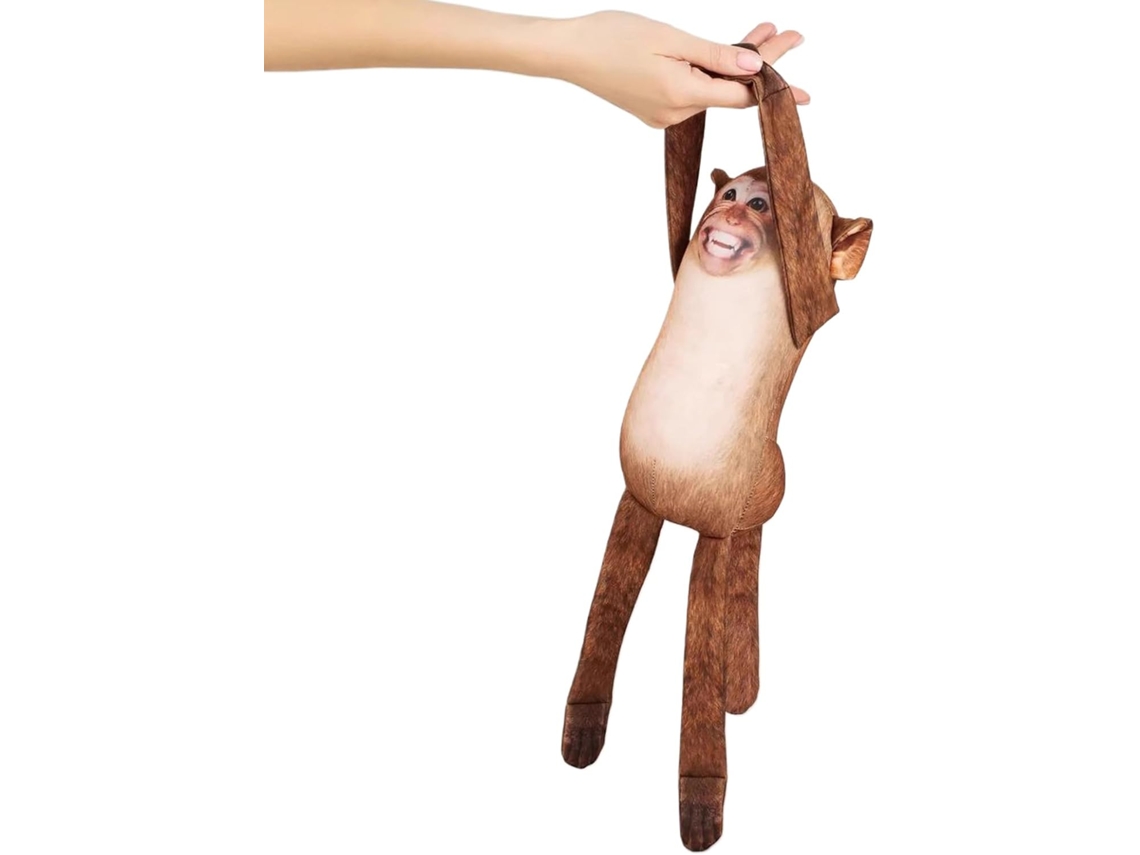 Macaco De Pelúcia, Brinquedo De Pelúcia Macaco | Fantoche De Mão Com Boca Aberta | Almofada Para Dor Gokoco