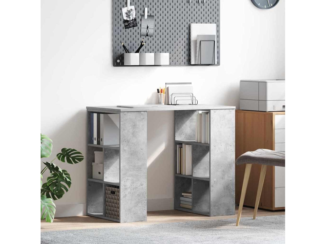 Vidaxl Mesa Cinzento Derivados De Madeira 90 X 50 X 75 Cm