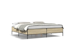 Bed Frame, Bed Frames Vidaxl Marrom Madeira Processada (180 X 200 Cm)