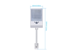 Luminária solar externa 2026 com 48 LEDs, 800lm, sensor de movimento, à prova d'água, para jardim, casa e rua, com suporte e controle remoto.