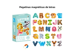 Quebra-cabeça magnético para geleira, com letras, números e animais de estimação. MDUG (estilo 1)
