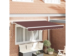 Vidaxl Estrutura De Toldo Castanho 250 X 200 Cm