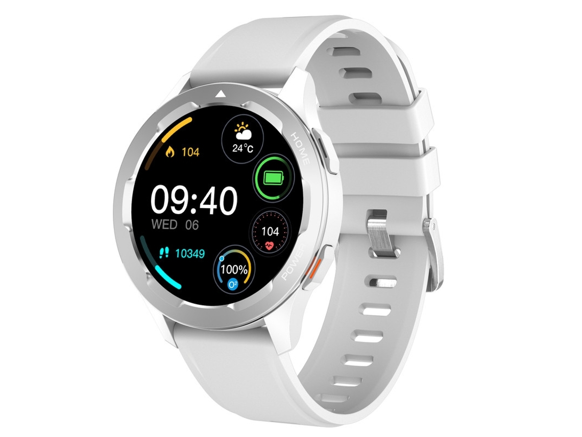 Smartwatch VEANXIN Chamada Bluetooth Desbloqueio de Controle de Acesso para Android e Ios Branco