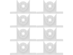 Conjunto De 10-fechos Rolo Para Porta Armário Em Abs Branco, Com Abertura Fácil E Durabilidade Prolongada