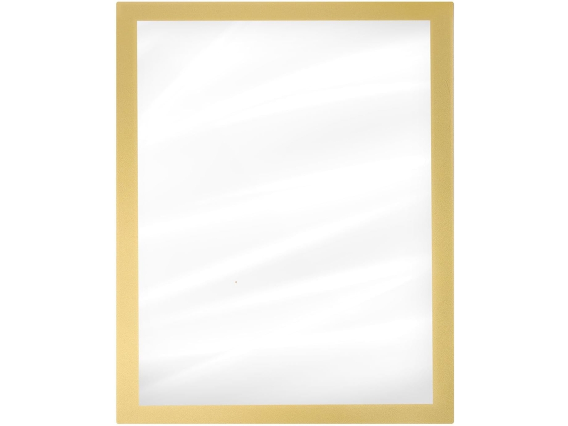 Porta Retratos Magnético Dourado Tamanho A3 Pvc Design Moderno Fácil Instalar Proteção Reforçada Fotos GOKOCO