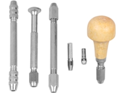 Conjunto De 4 Furadeiras Manuais Para Uso Doméstico, Com Ponta
