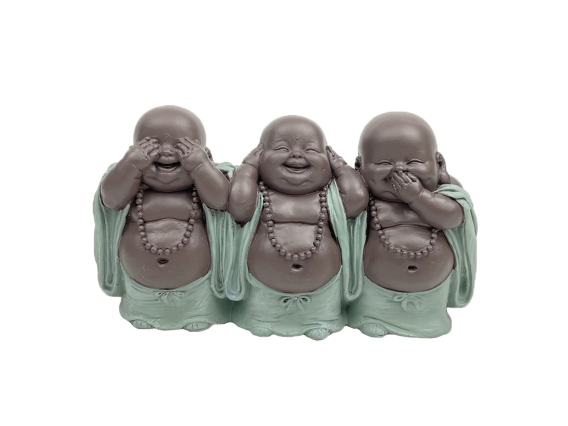 Figura Decorativa BY SIGRIS  Buddha não vai ouvir-fala