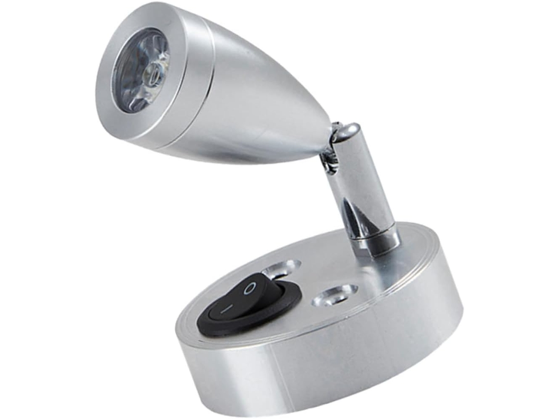 Luminária De Cabeceira Levemolo 12v 3w Led, Branco Frio 6000k, Arandela De Alumínio Ajustável, Peça Única Para