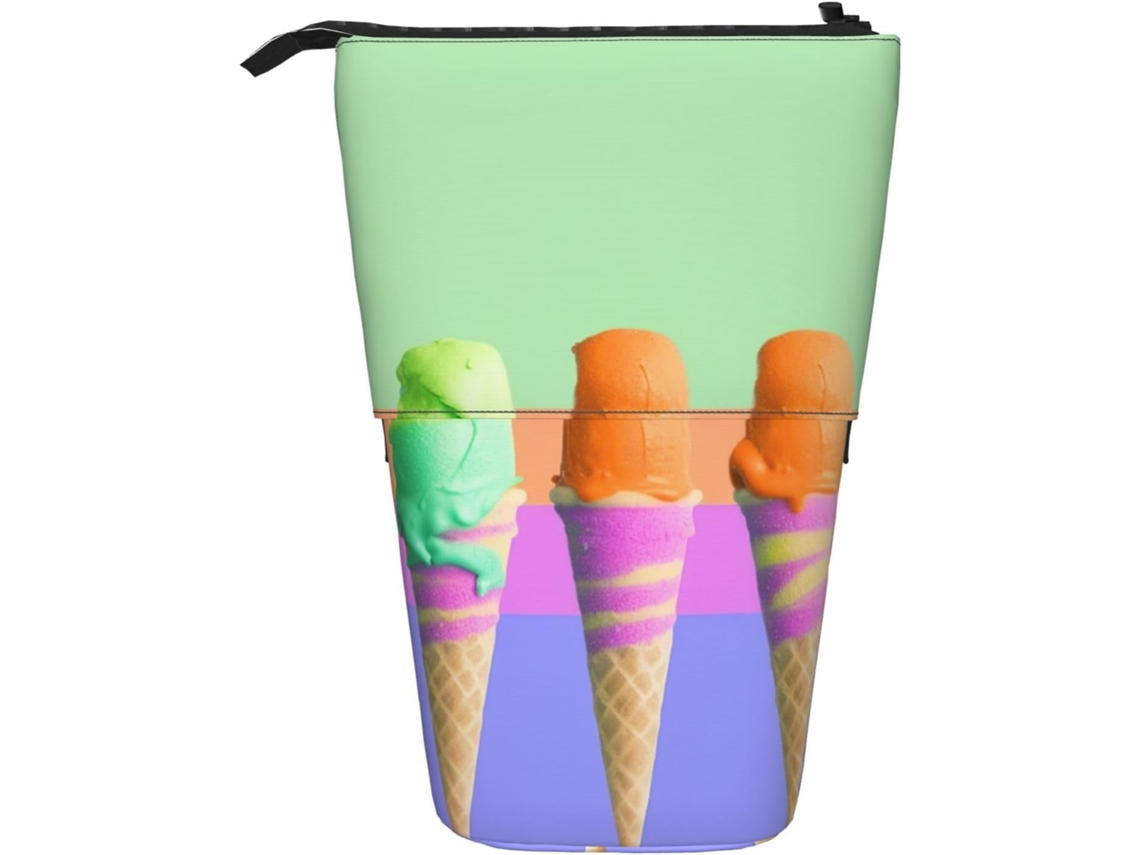 Case Trousse Crayons Télescopique Cream Rainbow Gradient Peil Télescopique Fournitures Porte-stylo