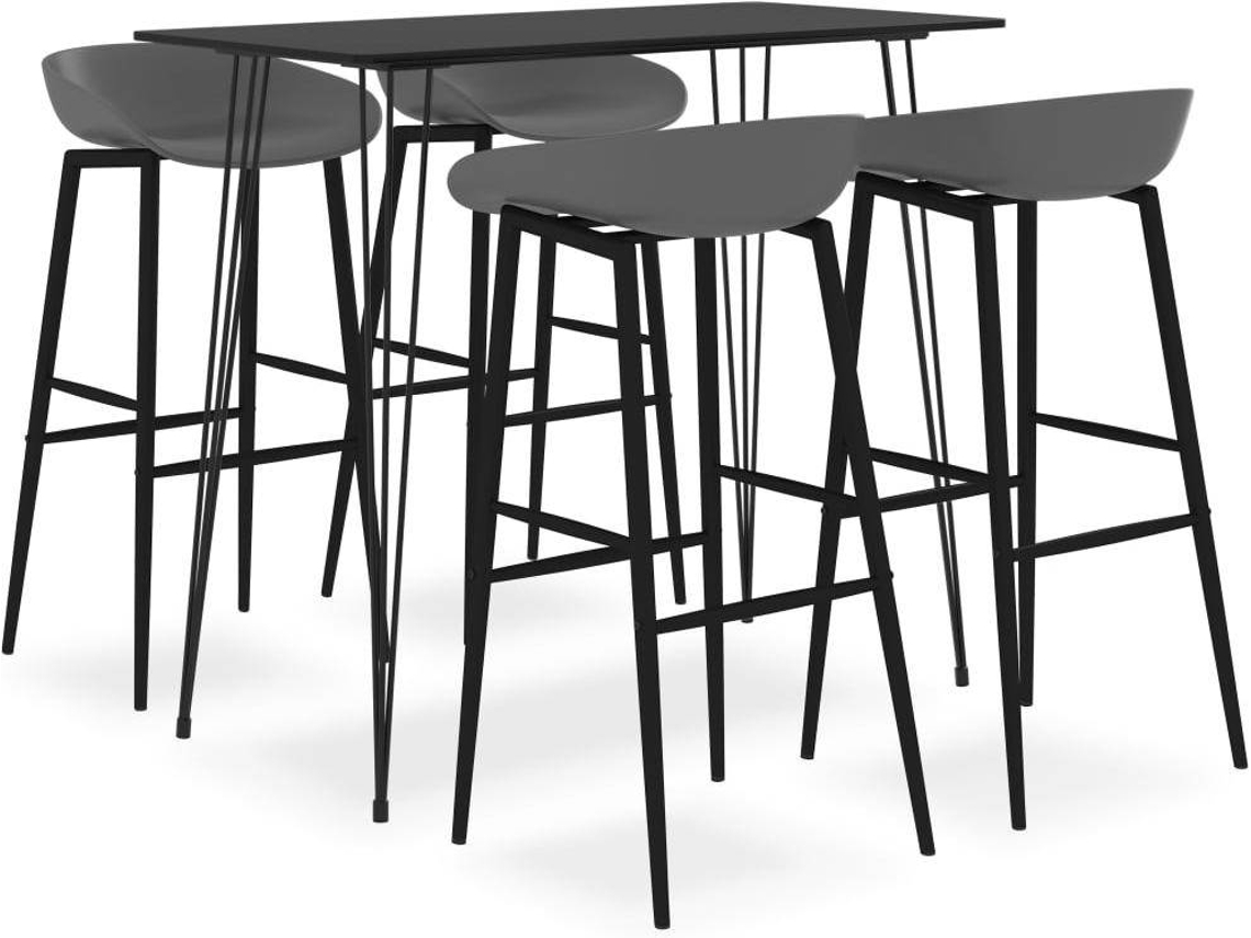Bar Set, Bar Sets Vidaxl Preto Mdf