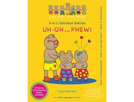 Livro Uh-oh... Phew! De Tanya Saunders (inglês)