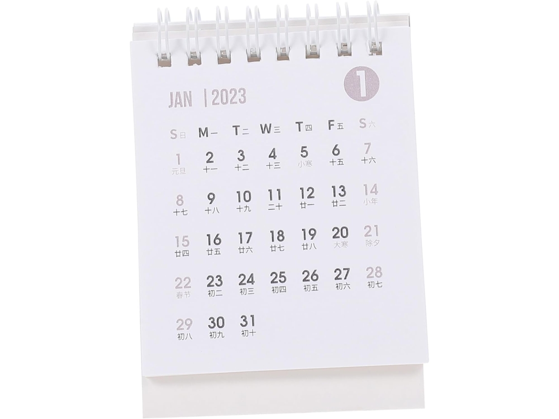 Calendário De Mesa Mini, Pequeno, Prático, Durável, Suave, Para Uso