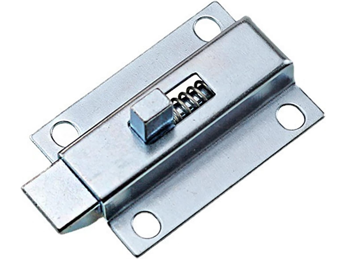 1 Peça de Barra Deslizante em Aço Inox para Porta - Botão Pressão