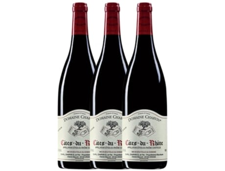 Vinho DOMAINE CHARVIN Domaine Charvin Côtes Du Rhône (0.75 L - 3 unidades)