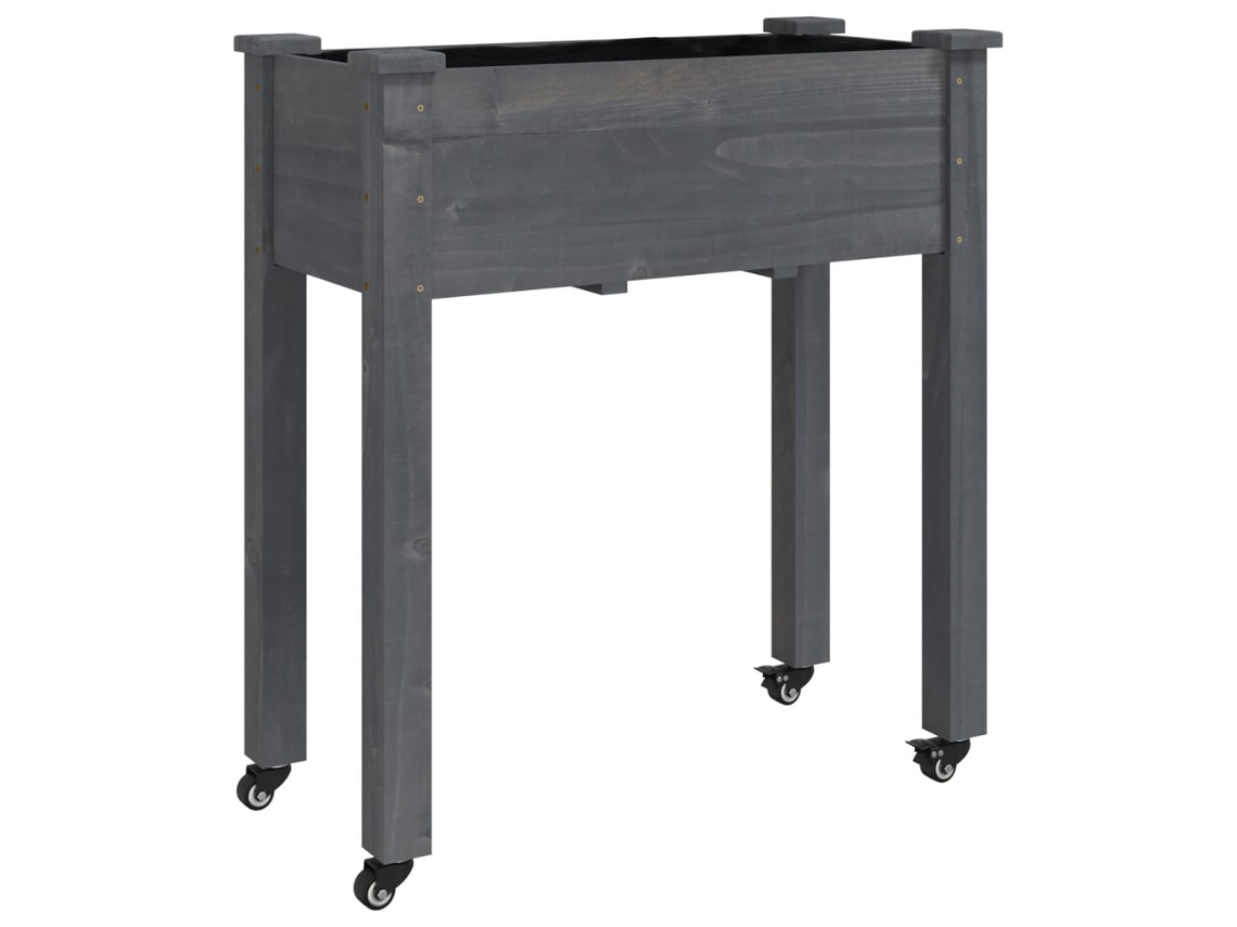 Vaso VIDAXL Cinzeto Madeira (71x37x80 cm)