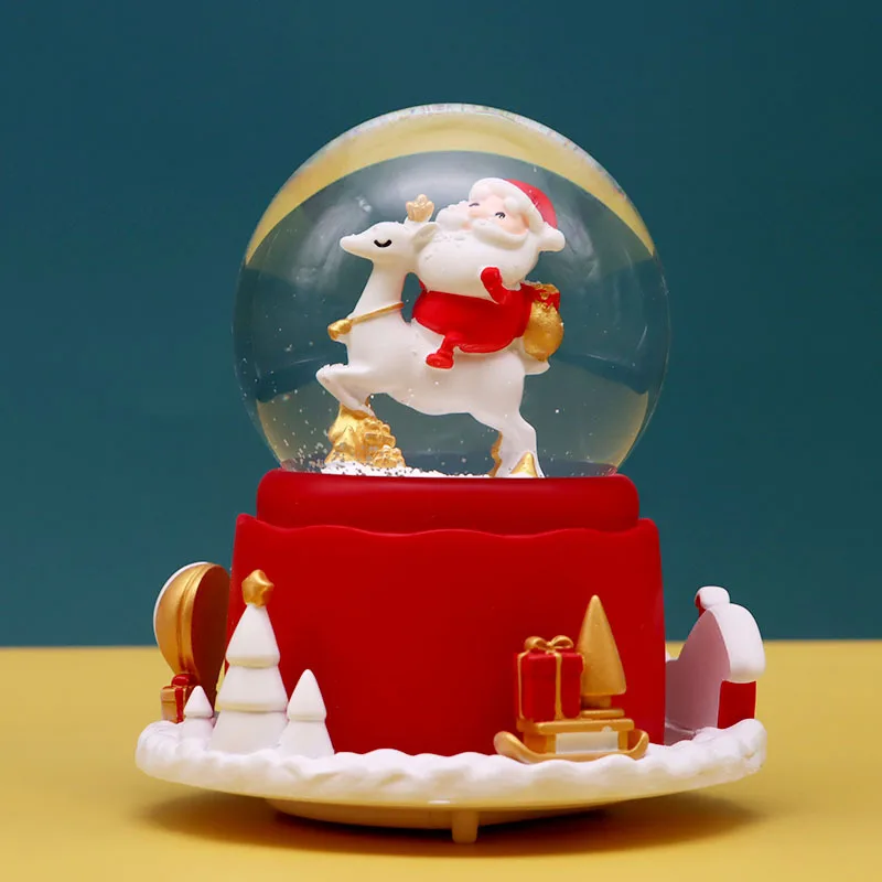 Caixa de Música em Forma de Bola de Cristal com Luz. Presente para o Dia Dos Namorados. MDUG (estilo 39)