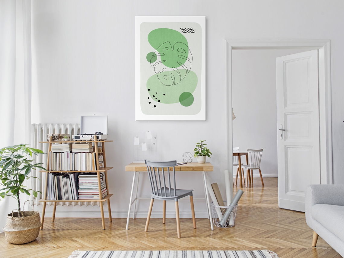 Quadro ARTGEIST Green Aesthetics of Monstera (1 Part) Vertical (40x60)