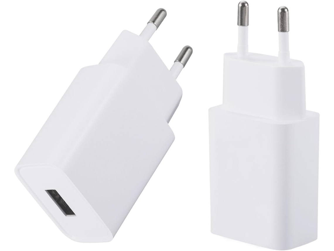 Kit 2 Adaptadores De Tomada 2v 5a, Compatível Com Relógios, Fones, Celulares E Escovas Elétricas