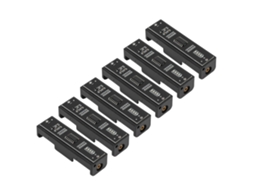 Testador De Bateria 6 Peças Com 4 Luzes Indicadoras Portátil Preciso Para Aa Aaa