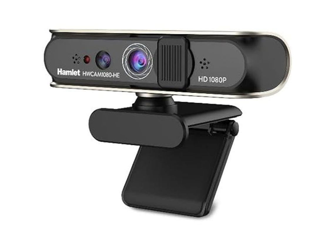 Webcam FHD com Microfone Integrado Resolução 1920X1080 USB 2.0 Compatibilidade com Windows 10/11 HAMLET
