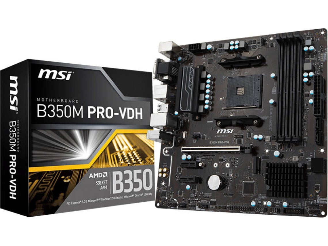 Motherboard MSI B350M ProVDH (Socket AM4 AMD B350 MicroATX