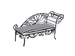 Primerox cama de Ferro para Casinha de Bonecas 1:12 Móvel Miniatura Clássico Retrô Preto