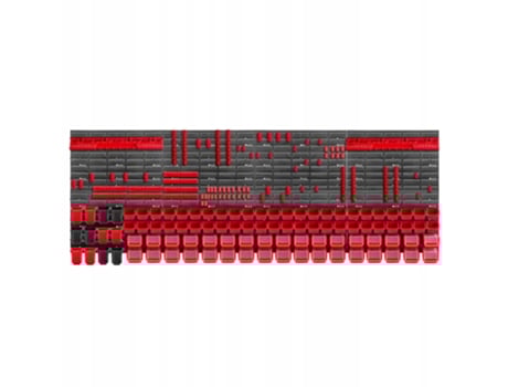 Painel de ferramentas de parede Kadax Garage 232x78 cm 82 caixas 80 alças