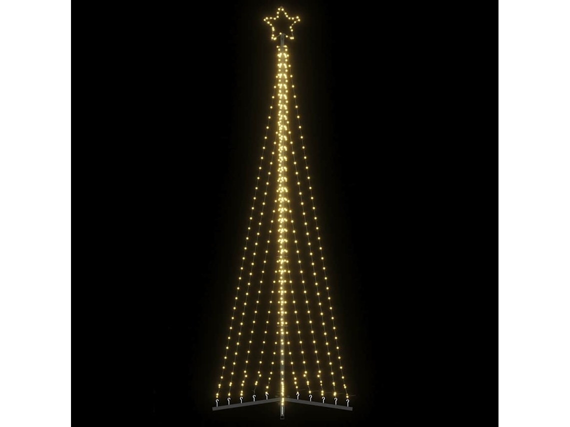 Vidaxl Led Árvore De Natal 495 Leds Branco Quente 300,5 Cm