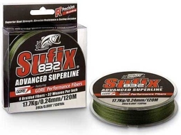 Linha de Pesca trançadas SUFIX 832 Advanced Superline (0.380 mm - 0,10 mm)