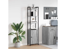 Vidaxl Gabinete De Livros 6 Níveis 40 X 24 X 161 Cm Cinza Sonoma