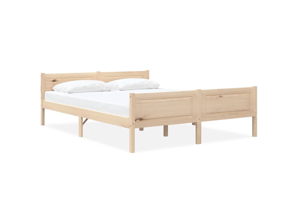 Vidaxl Estrutura De Cama Em Pinho Maciço 160x200 Cm