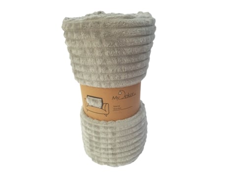 Manta Efeito Flanela My Dekor 220x240 Cm 200 G/m2 Cinza