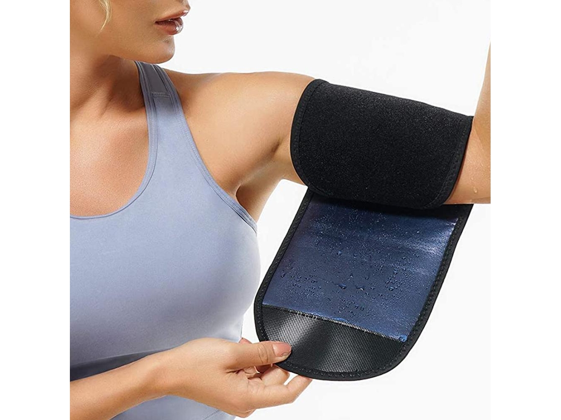 Braceletes de Suor Sauna para Mulheres Ajustáveis para Treino e Exercícios