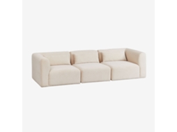 Sklum Sofá Modular De 3 Peças Fogler Poliéster                       Bombazina Crema Linho