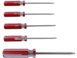 Conjunto De 5 Chaves Fenda Magnéticas Com Ponta Triangular 1, 8 Mm, 2, 0 Mm, 3 Mm, 7 Mm E 4, 2 Mm