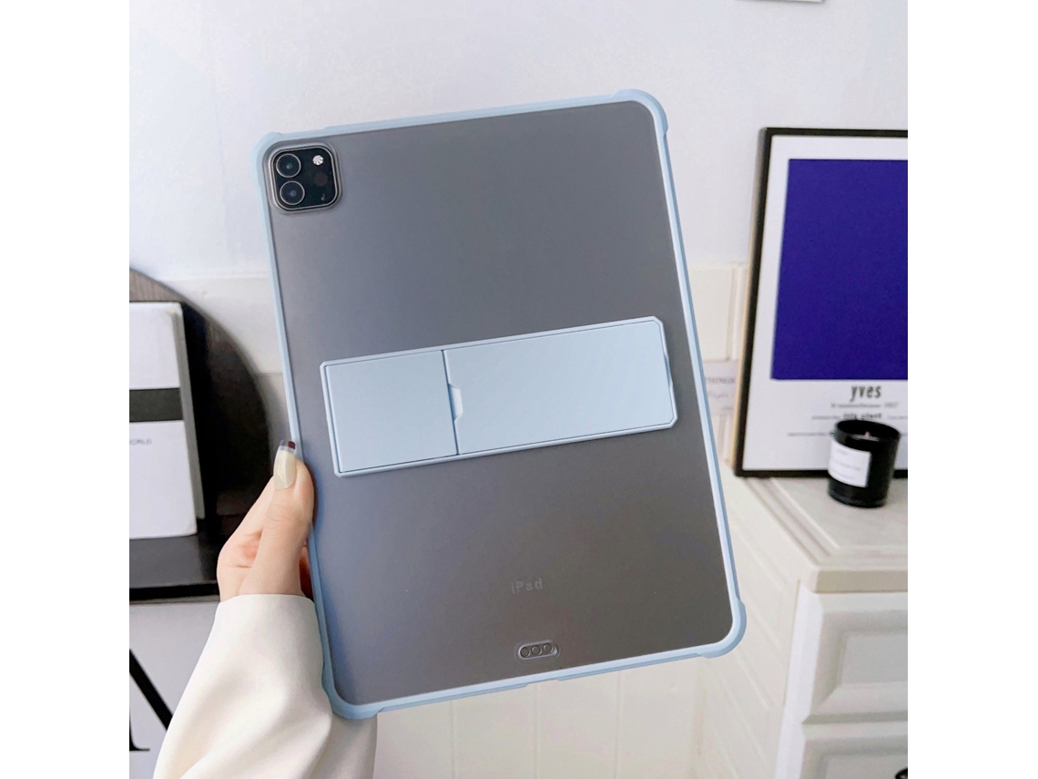 Capa Para Ipad Air 4/5 10.9 Azul Celeste Com Suporte Dobrável Protetor E Travesseiro De Ar Fosca Tuotuo