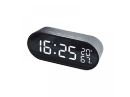 Despertador Criativo Com Display Led De Temperatura E Umidade, Relógio Eletrônico Com Luz Noturna Silenciosa, Relógio Doméstico, R Slowmoose