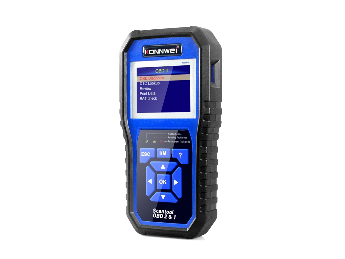 Tester Automóvel Zruxe Kw450 Para Vw/audi/seat/skoda (diagnóstico Obd2 Profissional, Ecrã Lcd, Leitura E Apagamento De Erros)