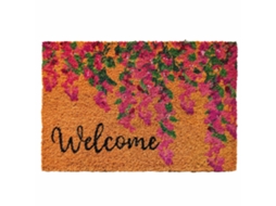Tapete De Coco De Boas-vindas Com Base Pvc Antiderrapante 60x40 Cm