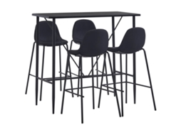 Bar Set, Bar Sets Vidaxl Preto Tecido
