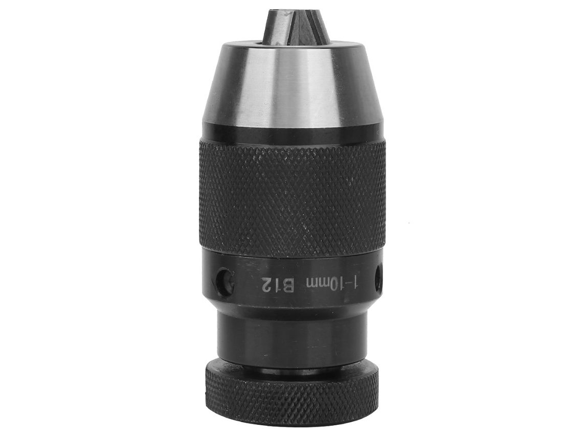 Mandril De Furadeira Sem Chave De Aço Carbono Autoapertável (leve B12 1~10mm)