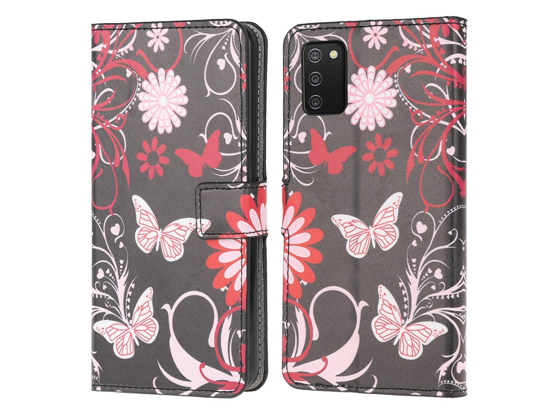 Capa Fundo Borboleta Version Para Samsung Galaxy A03 S Multicor